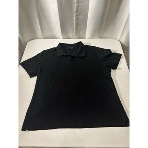 Banana Republic Men Black Polo Short Sleeve Shirt Size XL Fitted Slim